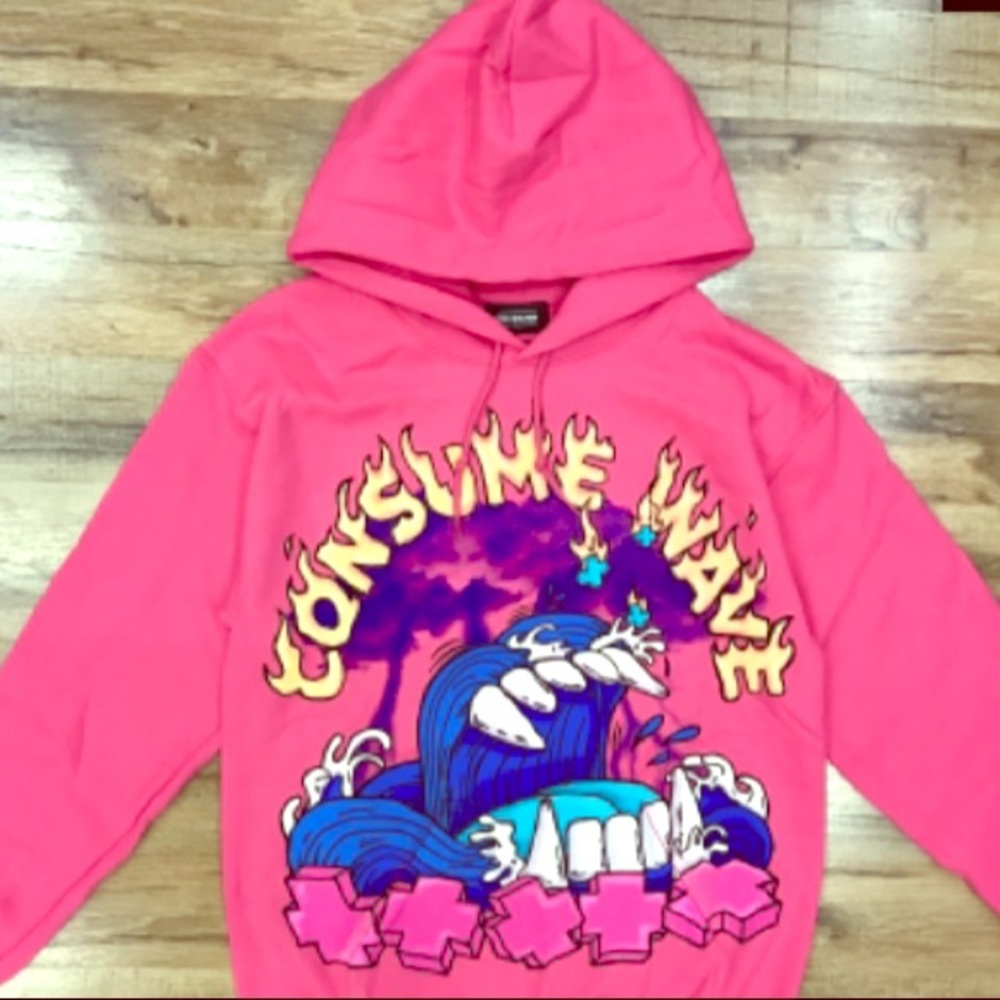 Pink Dolphin Hoodie-Pink